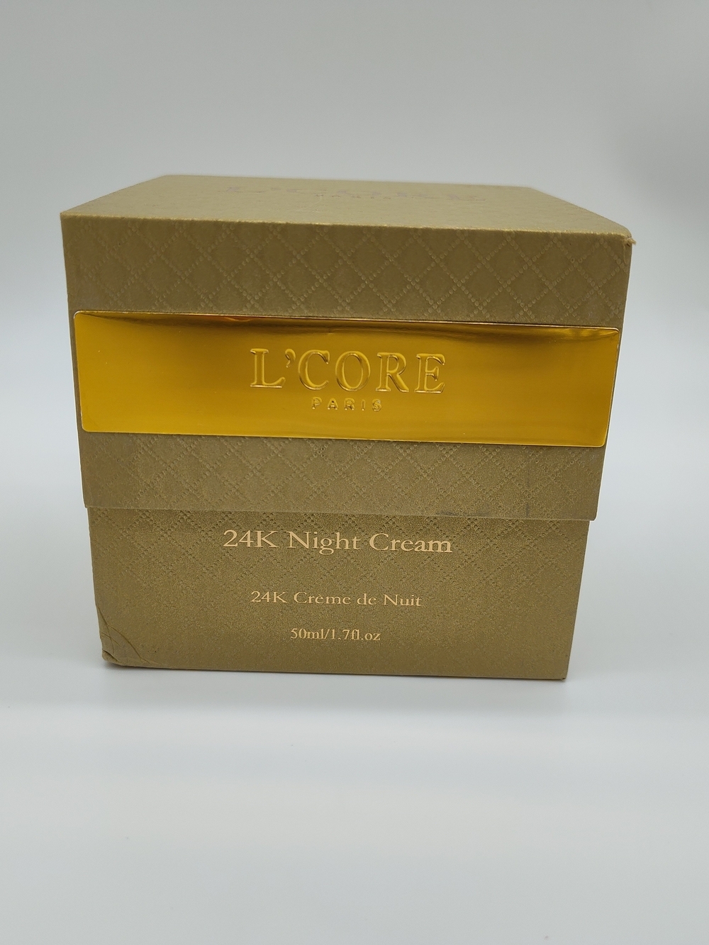 L'CORE Paris 24K Gold Night Cream 50ml Luxury Anti Aging Skincare NIB - Picture 2 of 7